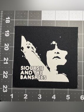 Siouxsie and the banshees canvas patch